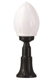 Opviq Lámpara de Pared Exterior Negra con Casquillo E27